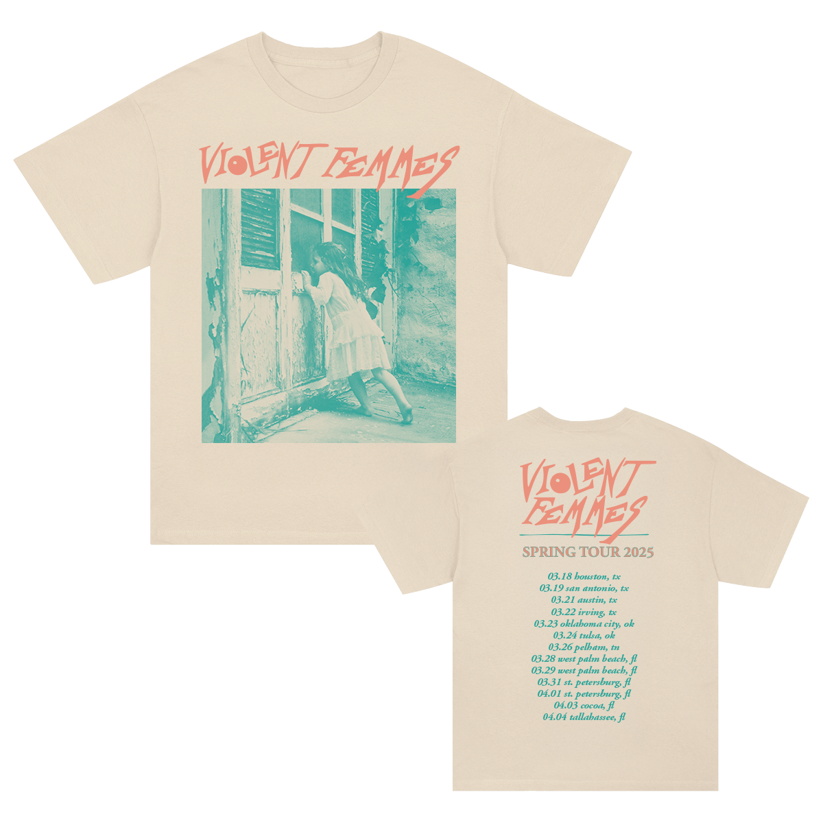 Self-Titled Spring 2025 Tour T-Shirt (Ivory)