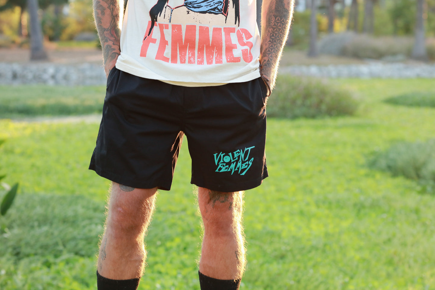 Logo Beach Shorts (Black)