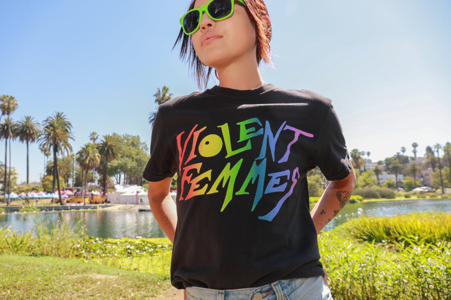 Stinky Rainbow Logo T-Shirt (Black)