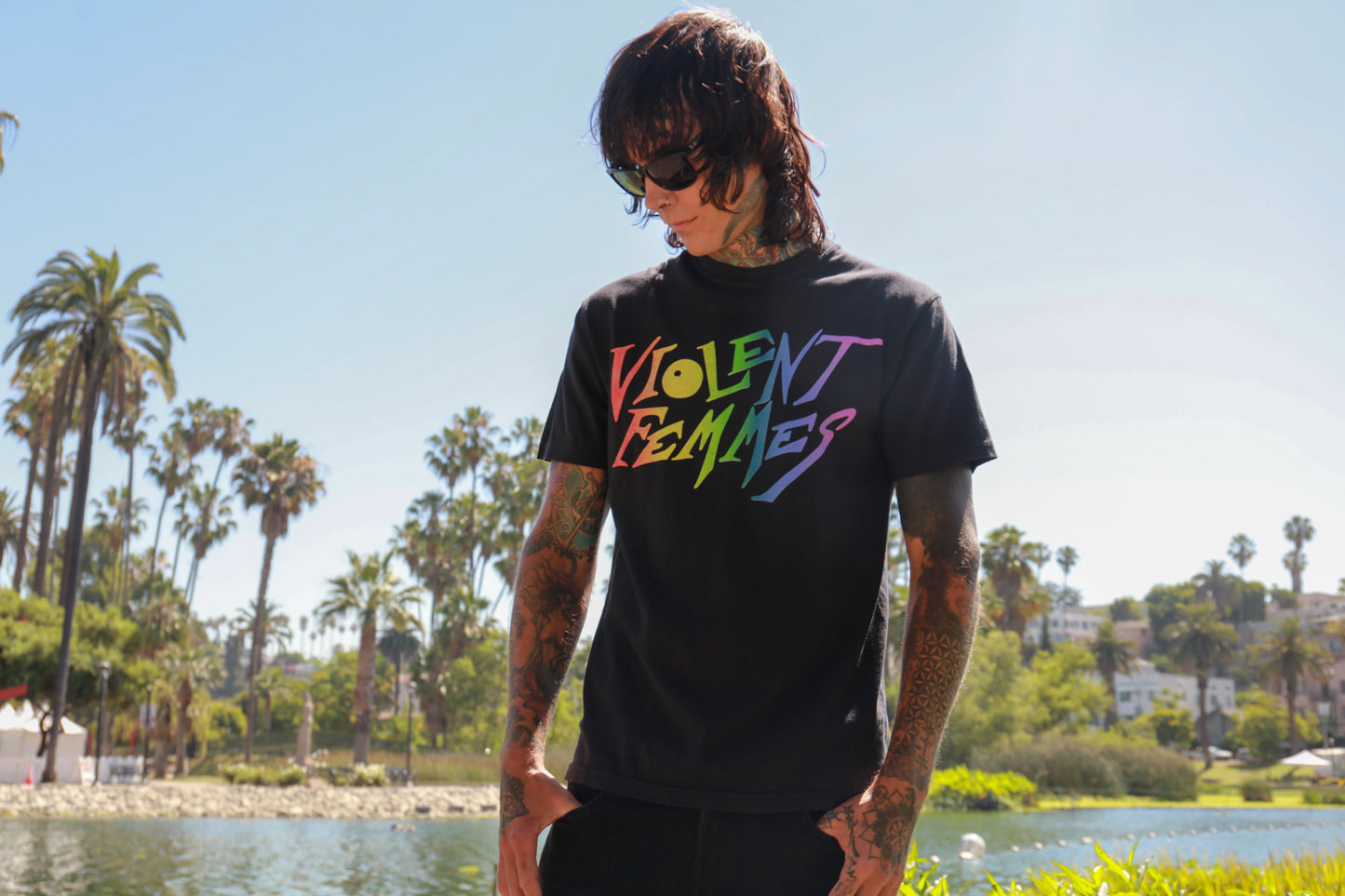 Stinky Rainbow Logo T-Shirt (Black)