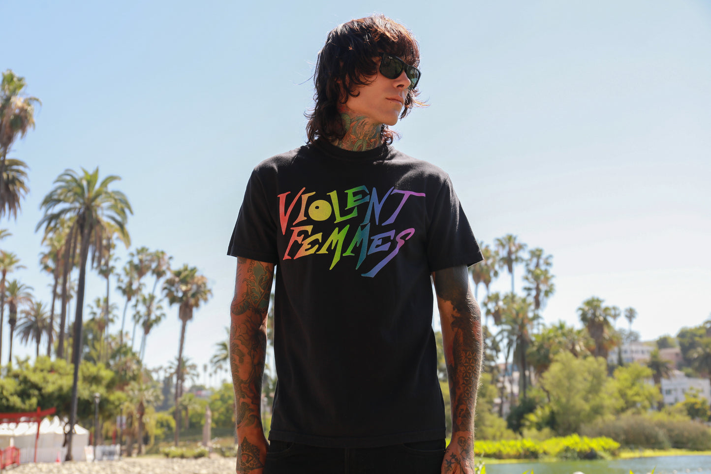 Stinky Rainbow Logo T-Shirt (Black)