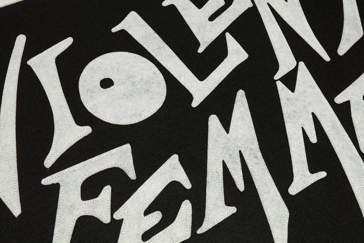 Stinky Logo Felt Applique Banner (Black/Off-White)