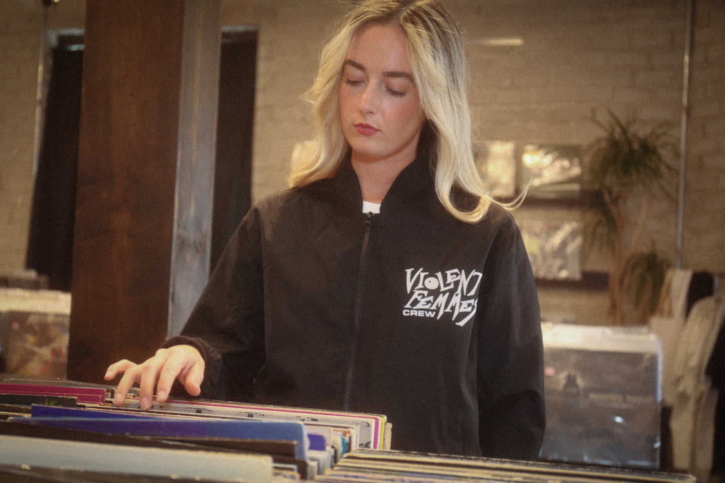 1983 Tour Crew Lightweight Bomber Jacket (Black)