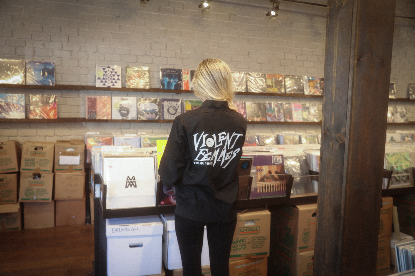 1983 Tour Crew Lightweight Bomber Jacket (Black)