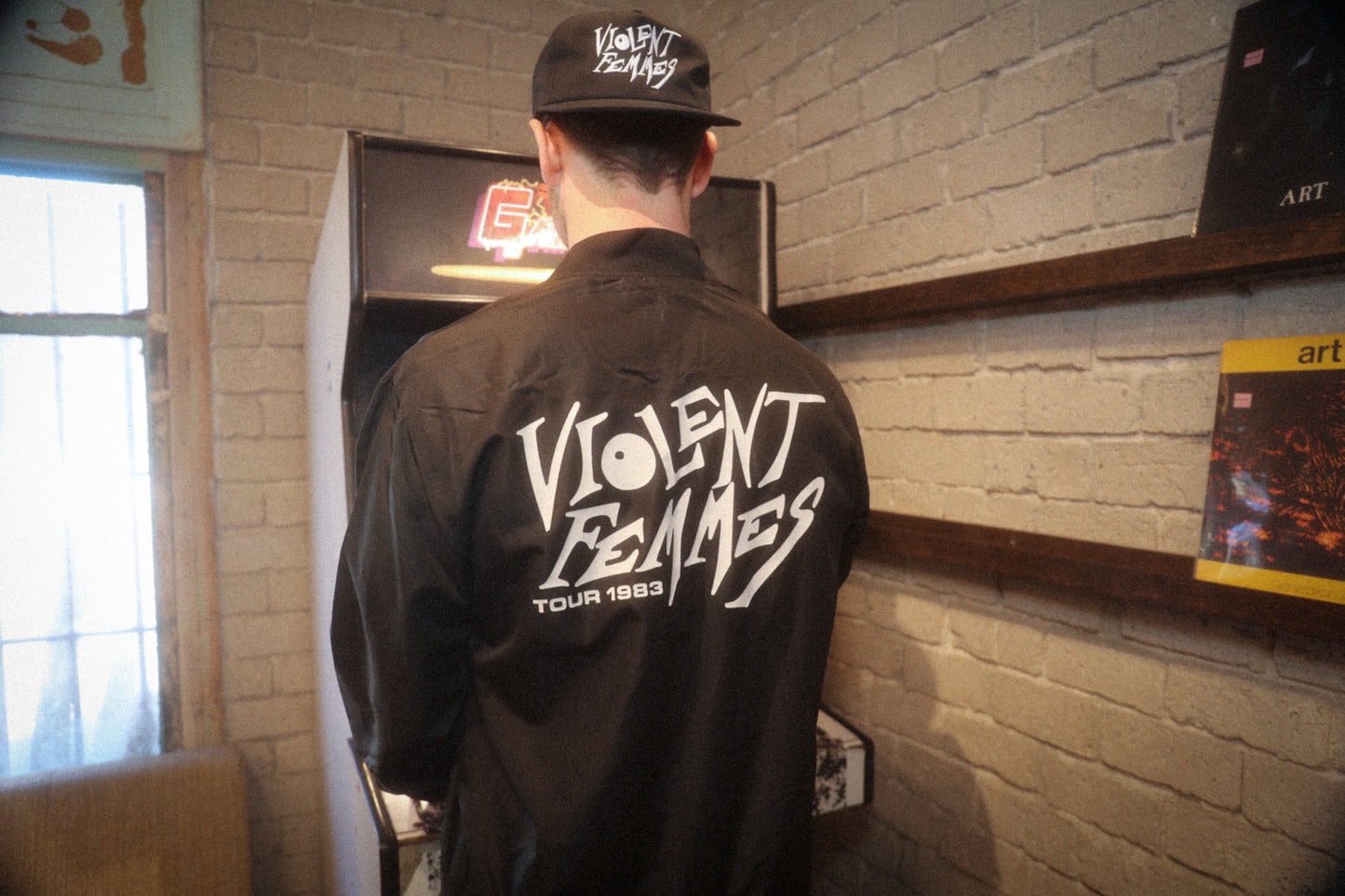 1983 Tour Crew Lightweight Bomber Jacket (Black)