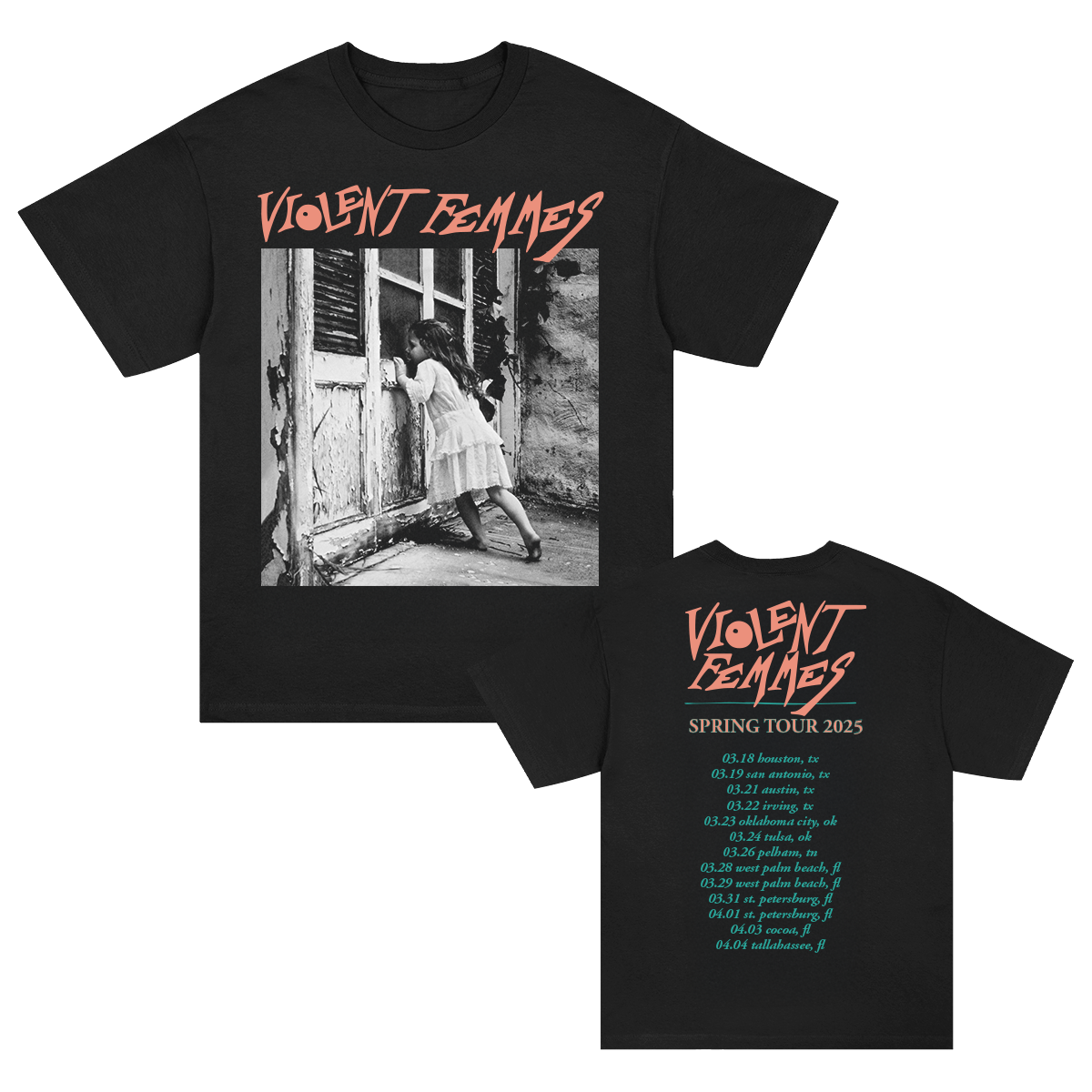 Self-Titled Spring 2025 Tour T-Shirt (Black)