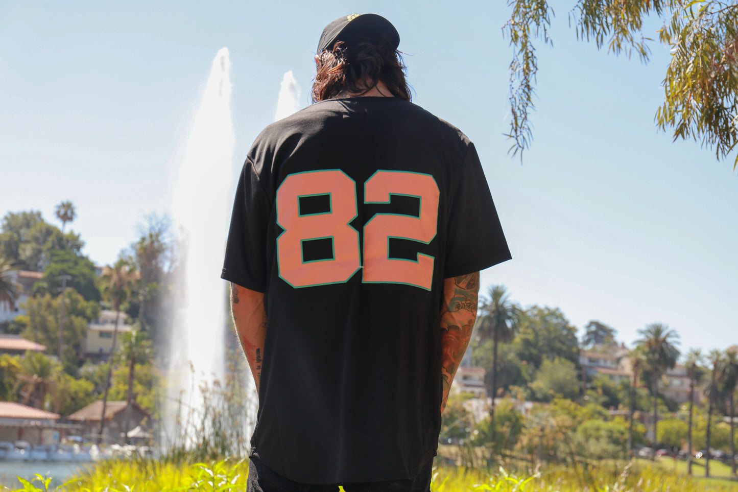 Stinky Logo Baseball Jersey (Black)