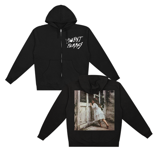 Self-Titled Stinky Logo Zip-Up Hoodie (Black)