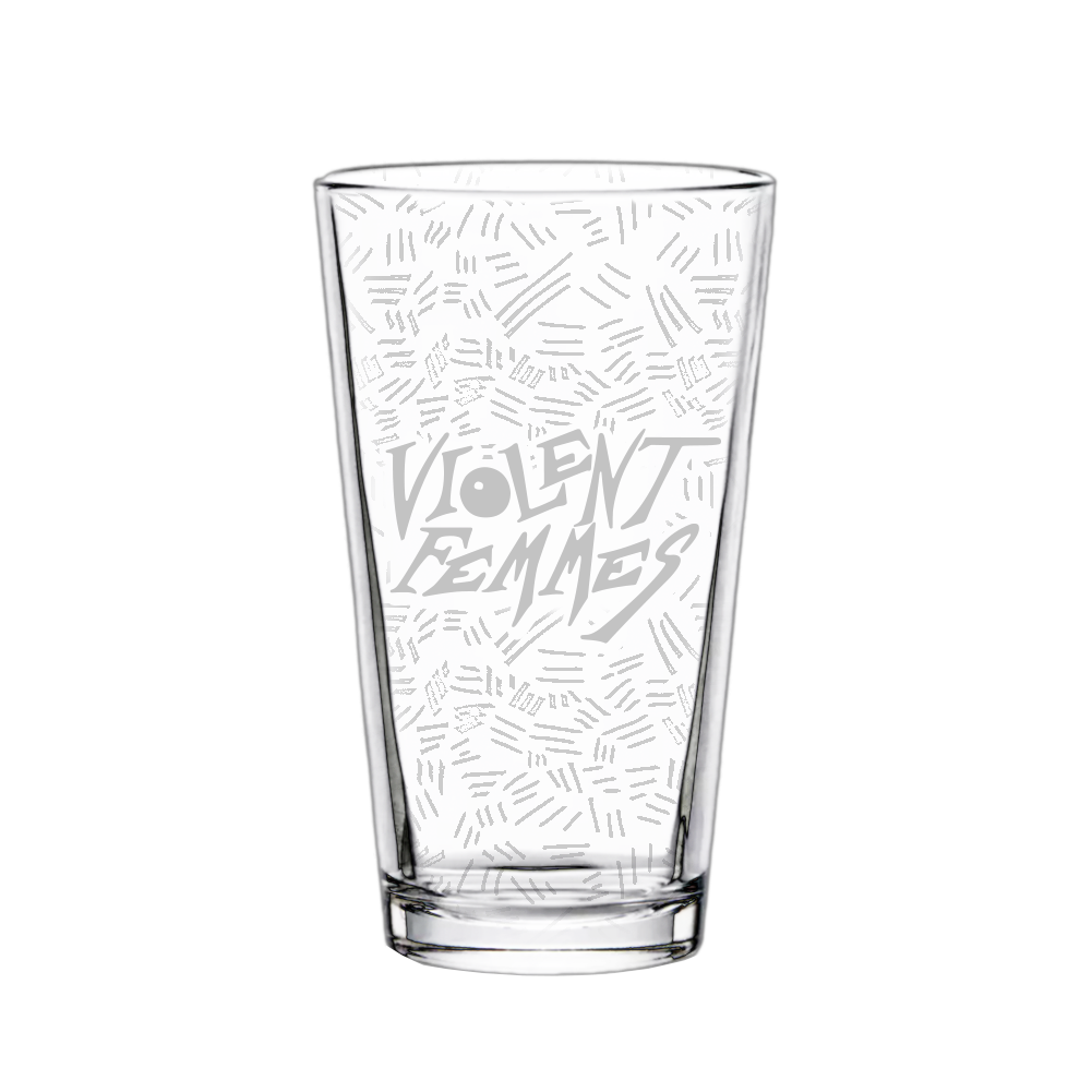 Stinky Logo Etched Pint Glass