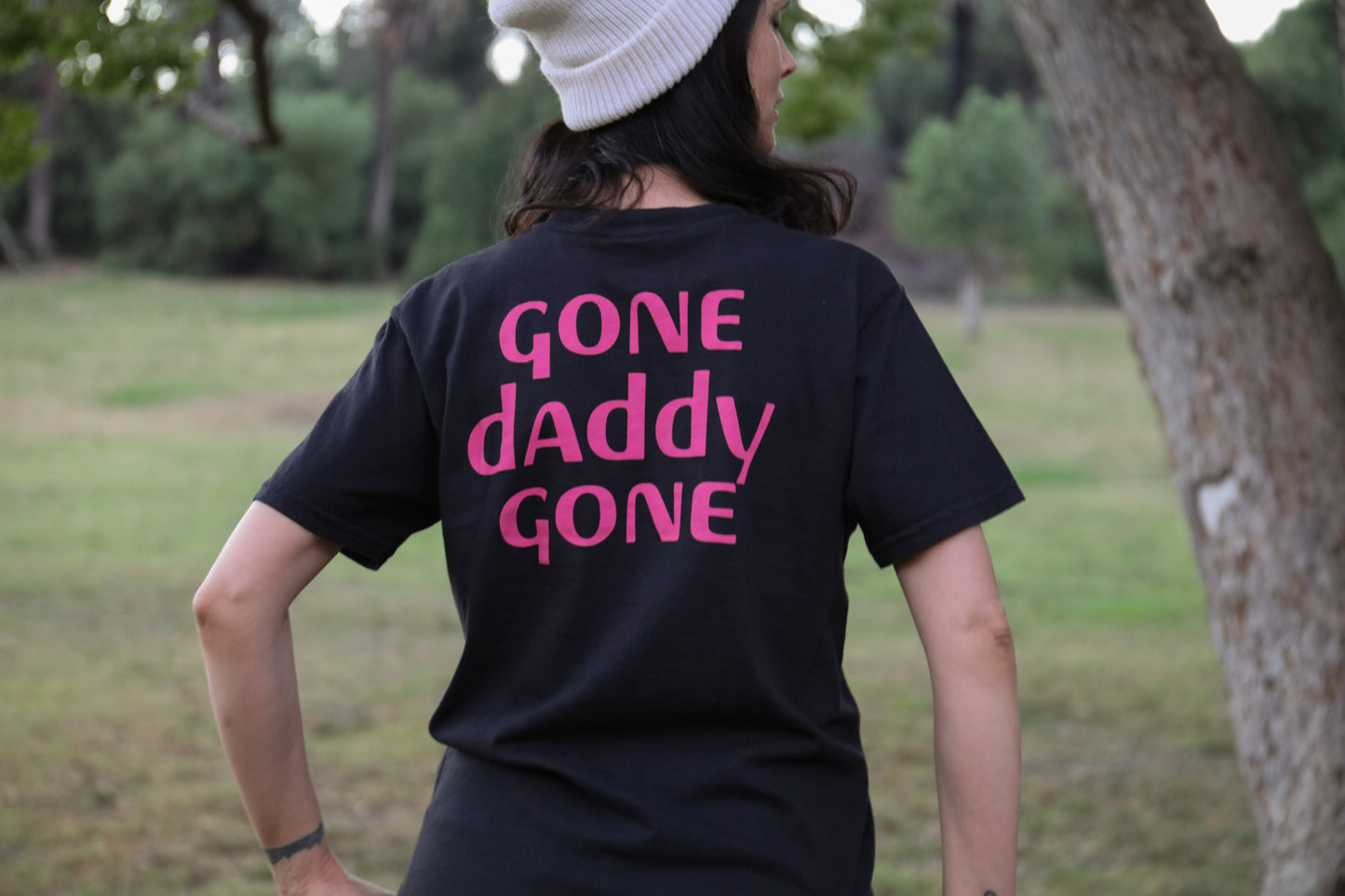 Gone Daddy Gone Dancing Girl T-Shirt (Black)