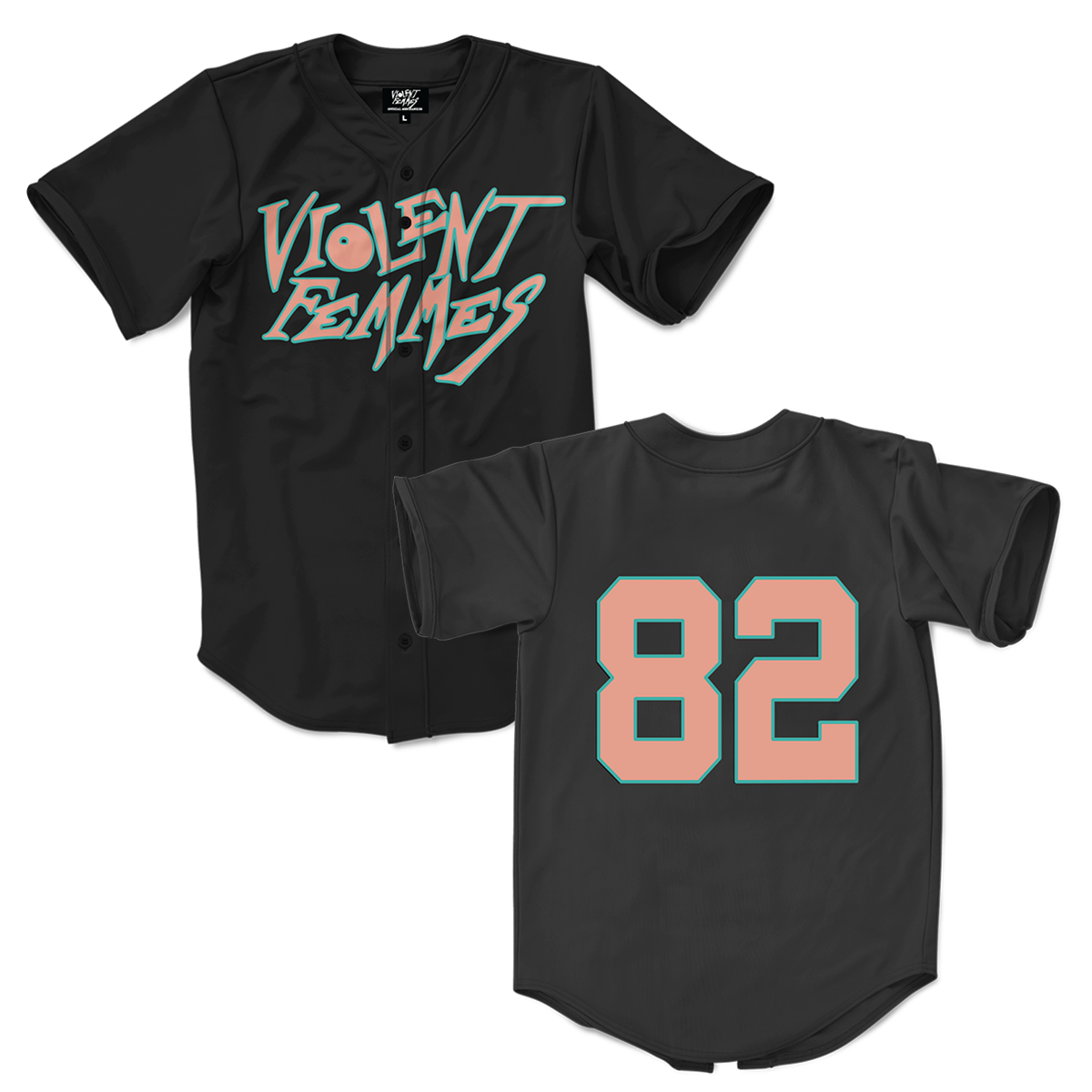 Stinky Logo Baseball Jersey (Black)