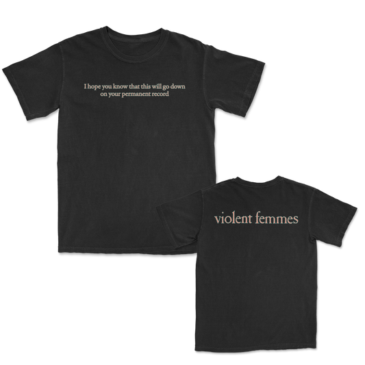 Permanent Record T-Shirt (Black)